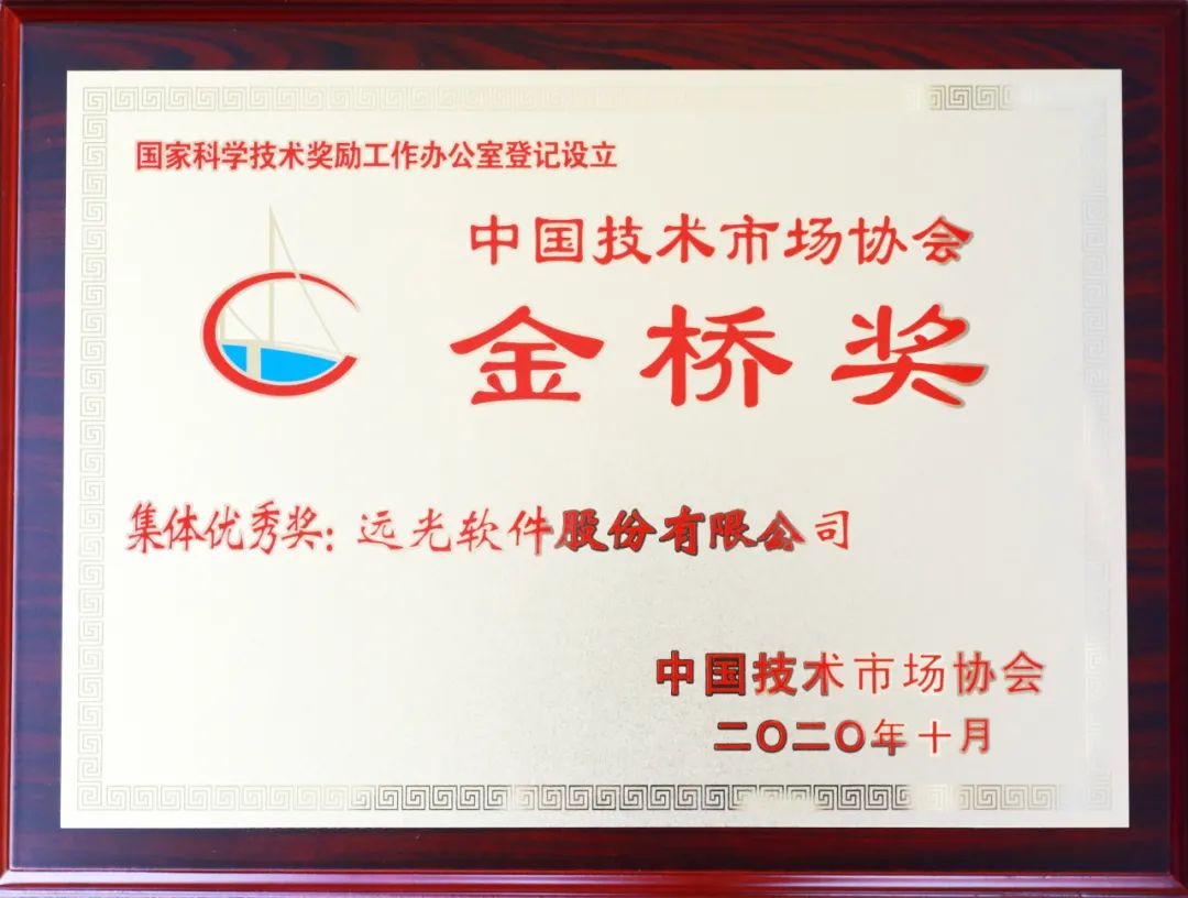 凯发k8天生赢家一触即发软件荣获第十届中国技术市场协会金桥奖集体优秀奖