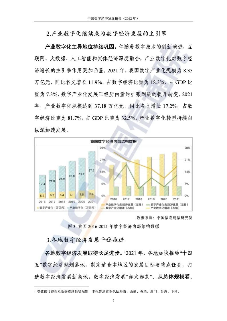 中国信通院：2022年中国数字经济发展报告